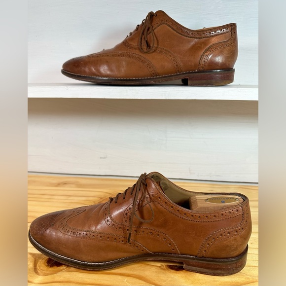 Cole Haan Brown Leather Wingtip Oxford Shoes Size 11 - Picture 5 of 11
